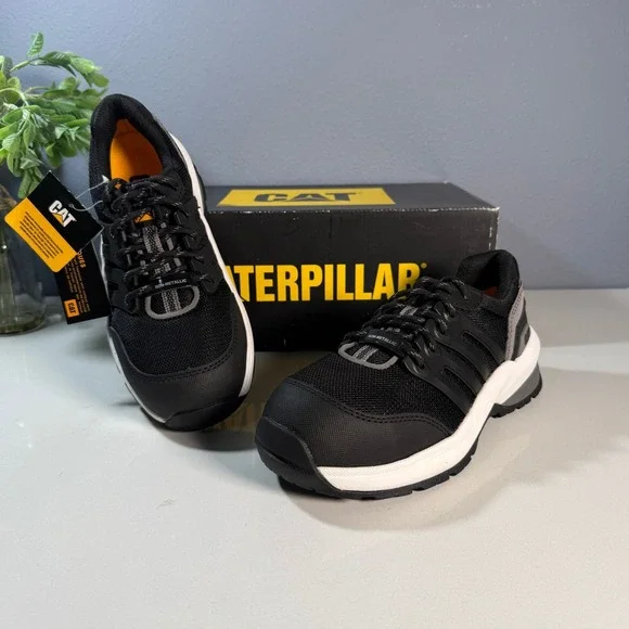CAT Streamline 2.0 Womens Black Comp Toe Work Shoes Athletic Sneakers Size‎ 5 - Picture 2 of 7